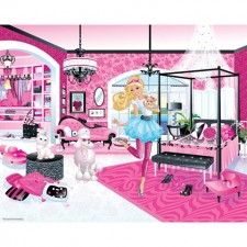 Barbie - adesivo murale 12 pannelli