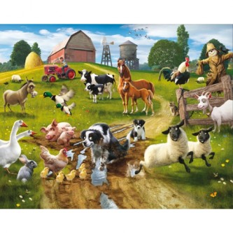 Divertimento in fattoria - poster murale 12 pannelli FARMYARD FUN - 2013 [41806 - 40267]