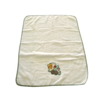 Asciugamano in spugna Maggiolino Bianco-Verde  [PF2521OLB]