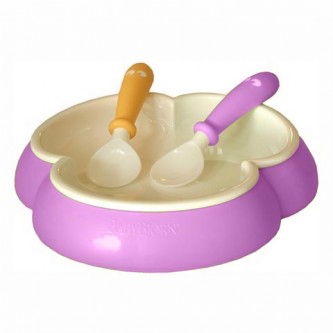Plate and Spoon Pink [71055]