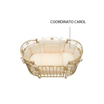 [C855] Carol - Coordinato 4 pezzi in cotone ricamato Bianco-panna