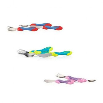 Posatine inox: cucchiaino, forchettina e coltello ID5433 neutro