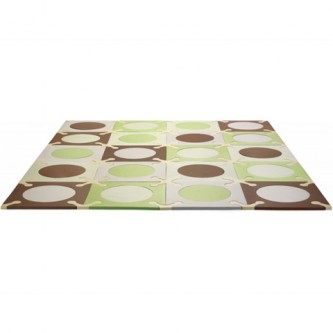 Tappeto componibile Play Spots green/brown [245004]