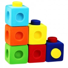Rubbablox - cubi per costruire - set 9 pz.