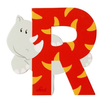 Lettera R - alfabeto Animali R - rinoceronte [81618]