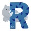 Lettera R - alfabeto Animali R - rinoceronte [81618] foto 0