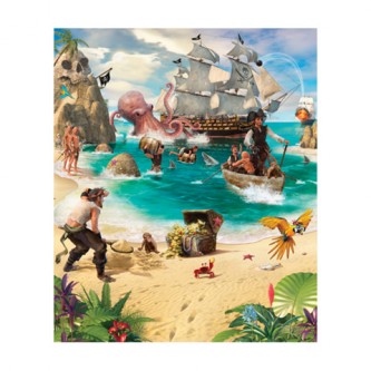 Avventure di Pirati e Tesori - poster murale 8 pannelli Pirate and Treasure Adventure [42131]