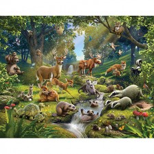 Animali della Foresta - poster murale 12 pannelli