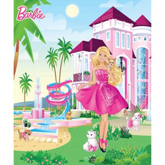 La Villa di Barbie - poster murale 8 pannelli BARBIE PINK PALACE [42971]