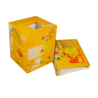 Cofanetto portacose + album foto Disney Winnie giallo [00475G]